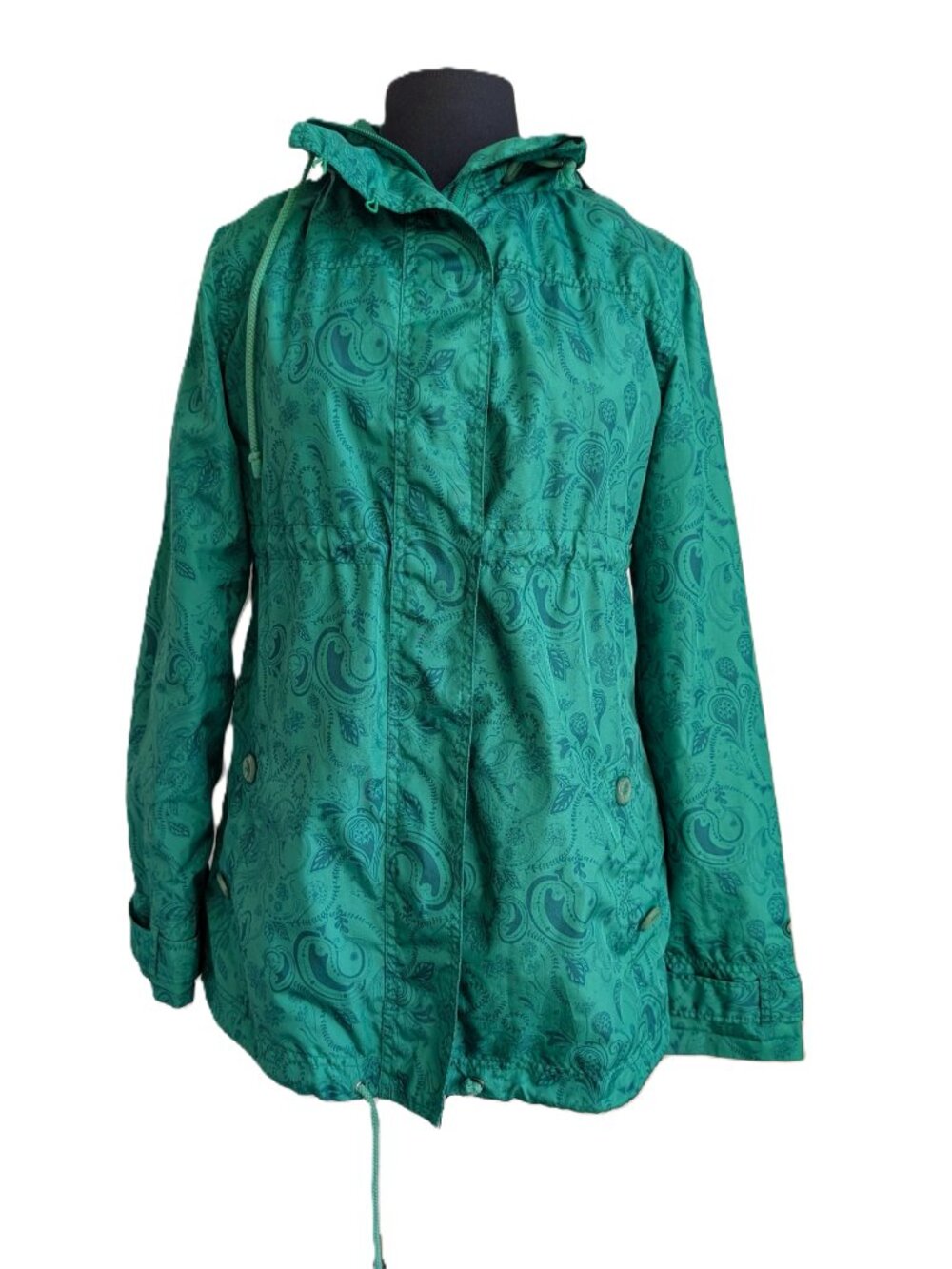 ORB Paisley Print Hooded Rain Jacket | Medium